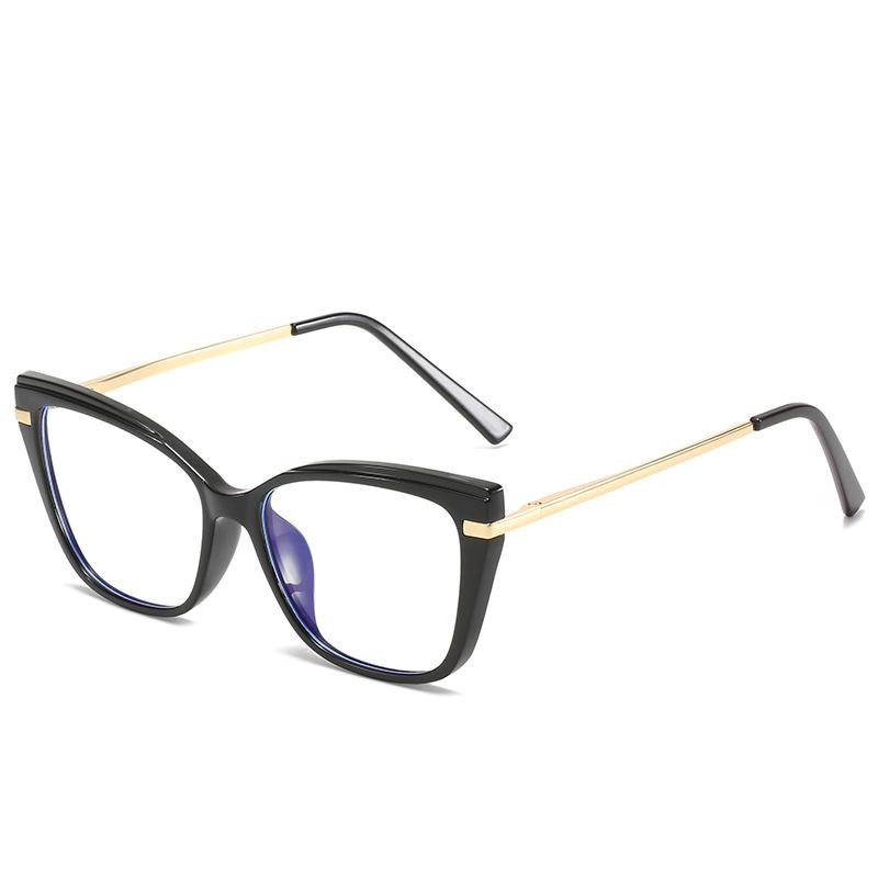 Men'S And Women'S Trendy Glasses Frame Tr90 Personalized Anti-Blue Light Ultra-Light Can Be Equipped With Myopia Flat Glasses