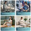 3-in-1 Heated Massage Seat Cushion with Vibration, Coccyx Support for Office & Home, Pressure Relief & Relaxation