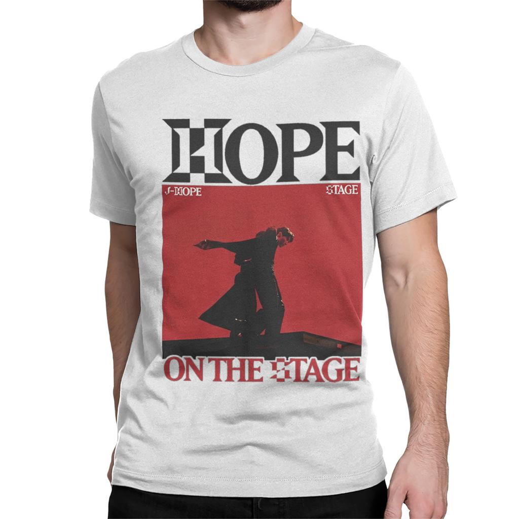 Hope on the Stage Tour T Shirts for Men Women Cotton Vintage T-Shirts Crew Neck Tee Shirt Short Sleeve Clothing 4XL 5XL