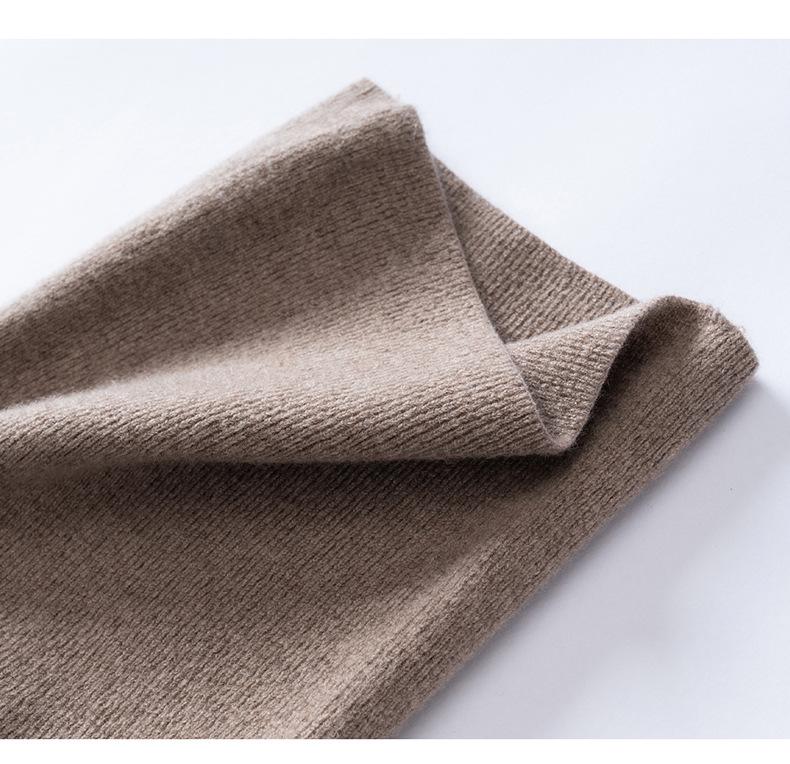 100% Pure Cashmere High-Waisted Warm Knit Base Layer Pants for Women's 2025 Autumn/Winter, Cold-Proof with Tummy Control.