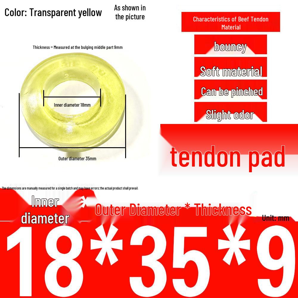 Polyurethane Shock-Absorbing Rubber Cushion with Backrest Pin and Elastic Sleeve