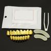 14K Gold Plated (Brass Metal) HipHop Grillz Teeth Top&Bottom (8 teeth) Grill Set