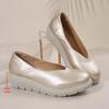 Women Fashion Wedge Heel Pumps 2025 Spring Summer Lightweight Platform Loafers Woman Soft Sole Comfort Casual Shoes Plus Size 42