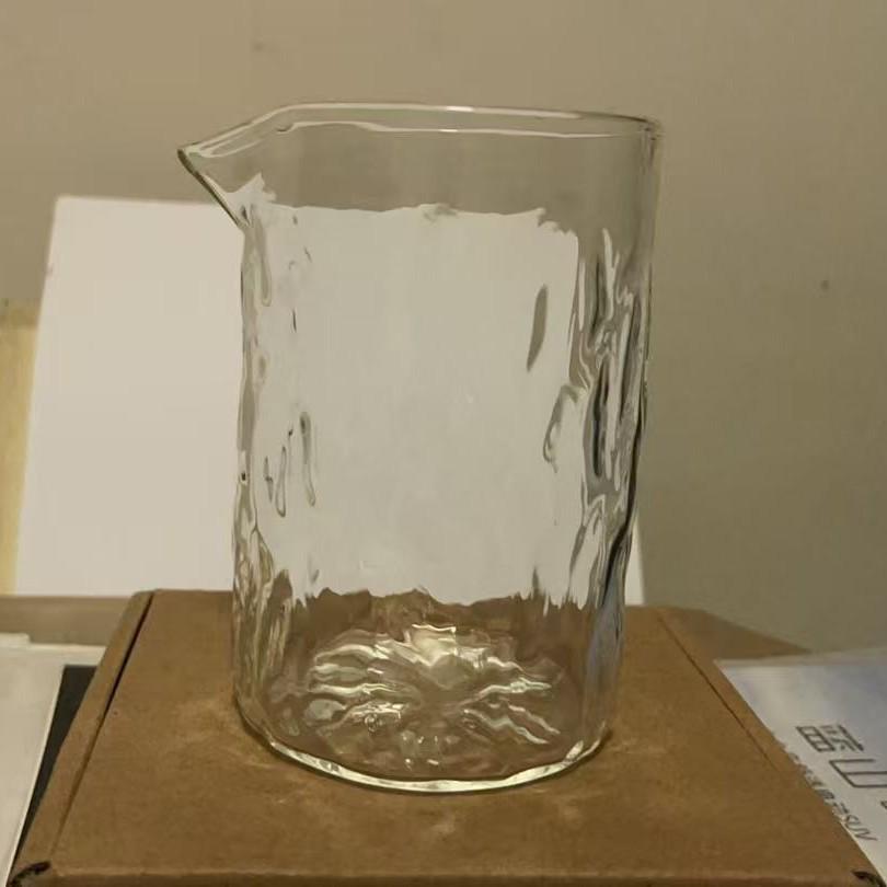 Square Glass Teapot Set with Stainless Steel Filter - Kung Fu Style Tea Dispenser and Fairness Cup for Household Use.