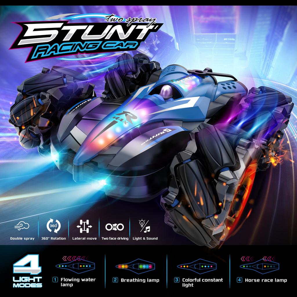 Hot Sale F1 Double-sided Car Gesture Induction Double Spray Stunt Drift Remote Control Car Light Music Children's Toy