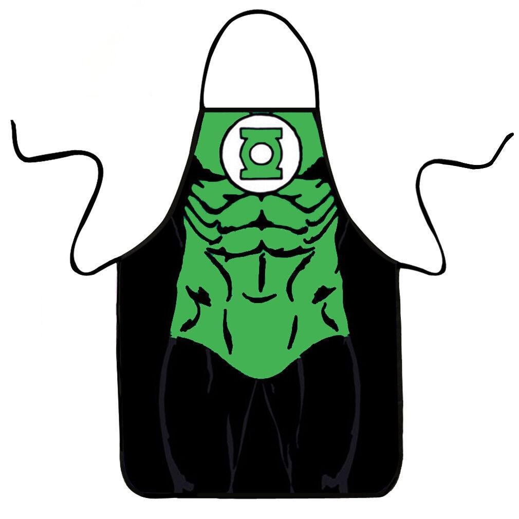 Women Kitchen Men Bib Aprons Comic Superhero Costume Apron Gift Funny