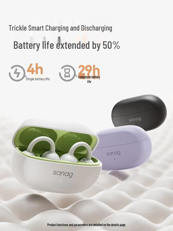 SANAG F20S Pro Open-Ear Bluetooth Ear Clip Headphones