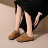 Retro Birken bag head slippers women's outer wear 2025 spring and summer new thick bottom one pedal Boken casual lazy half drag