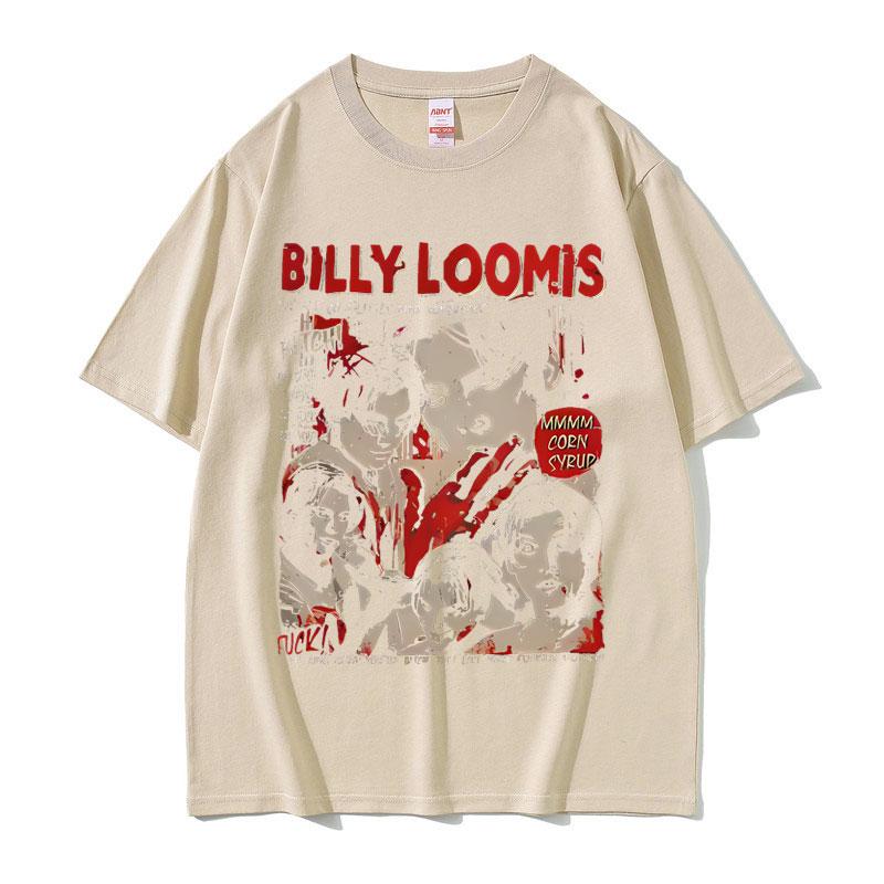 90s Vintage Horror Movie Scream Tshirt Billy Loomis We All Go A Little Mad Billy T Shirt Men Women Fashion Retro Oversized Tops