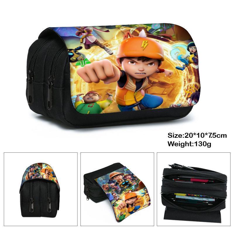 Elements Hero Boboiboy Layer Pencil Case With Spacious Storage For Students And Kids
