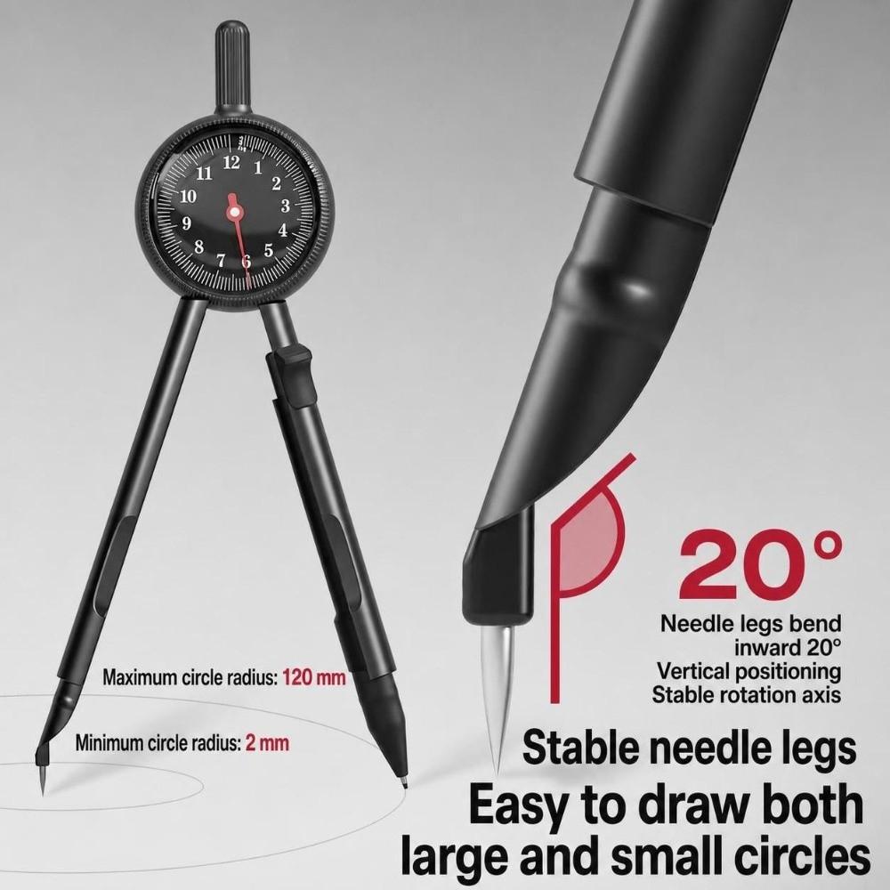 Visible Radius Scale Digital Display Compass Multi-Functional Drafting Compass  Drafting Work