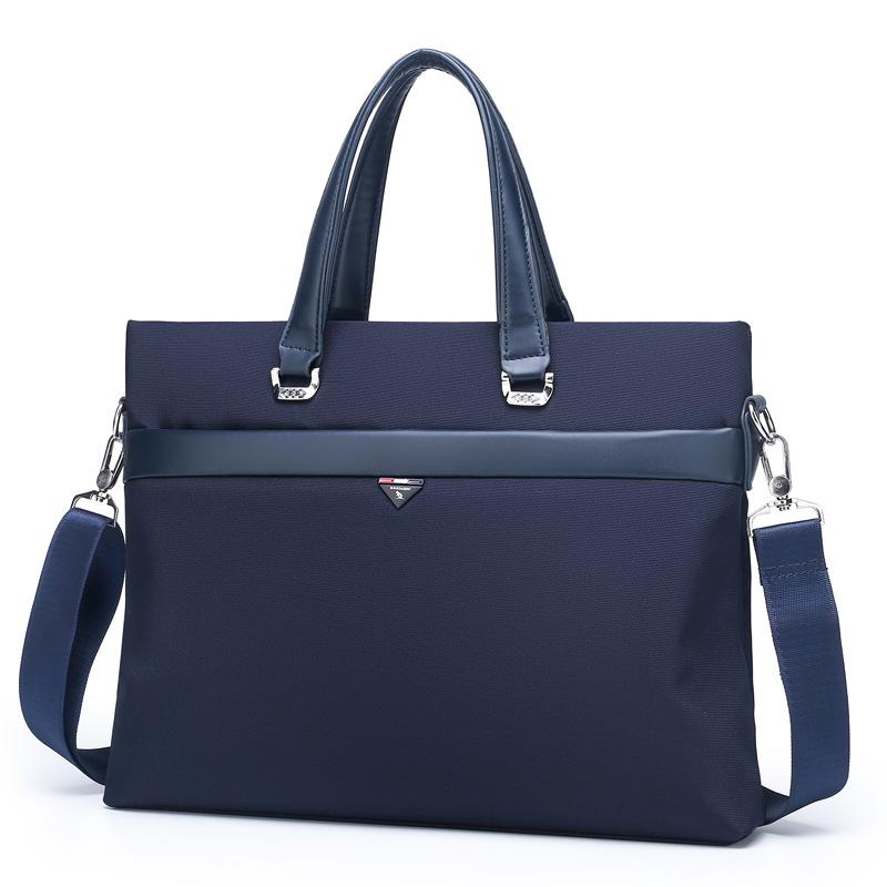 TS JYL laptop bag,Men Crossbody Handbag Briefcase Oxford Canvas Shoulder File Waterproof 14 inches синий
