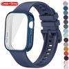For Huawei Watch Fit 3 Strap Soft Silicone Sport Watchband +TPU Soft Case Breathable SmartWatch Bracelet For Huawei Fit3 Correa