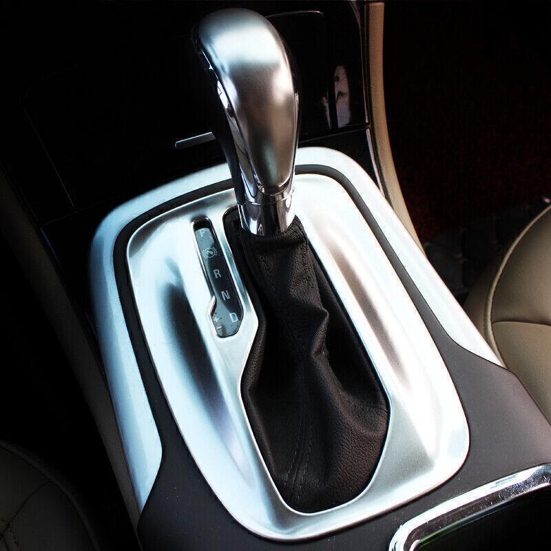 For Buick Regal 2009-2017 Silver Steel Console Gear Shift Knob Cover Trim 1PCS
