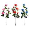 LED Solar Rose Lights Flower Solar Lights IP65 Waterproof Rose Flower Stake