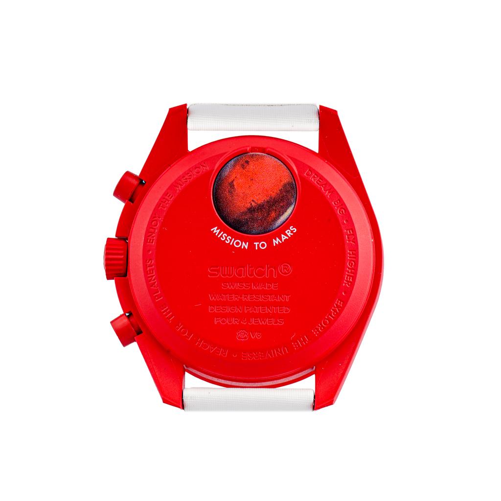 Swatch X Swatch Mission To Mars 42mm Watch SO33R100