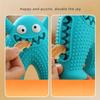 Cute Cartoon Monster Dog Chew Toy - Bite-Resistant, with Sound, Pet Molar and Dental Care Supplies