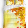 Maple Leaf Dots Autumn Art Printed Comfort Duvet Cover Pillow Case Home Textile Quilt Cover Boy Kid Teen Girl 3pcs Bedding Set