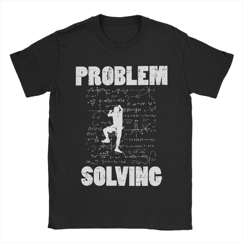 Problem Solving Climber Funny Nature Outdoors Rock Climbing TShirt Unisex Cotton Tee Shirt Round Collar Short Sleeve T Shirts