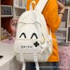 Schoolbag Korean version cute cat backpack large capacity junior high school high school student schoolbag girl campus wind polka dot backpack