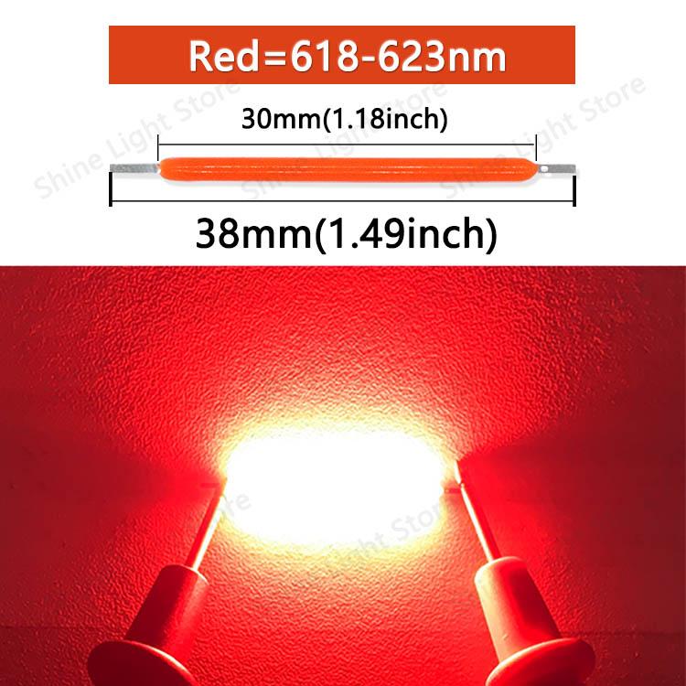 10~1200pcs 3V Filament LED 38mm LEDS Edison Light Bulb Decoration Home Wedding Party Camping Lighting Diod Accessories