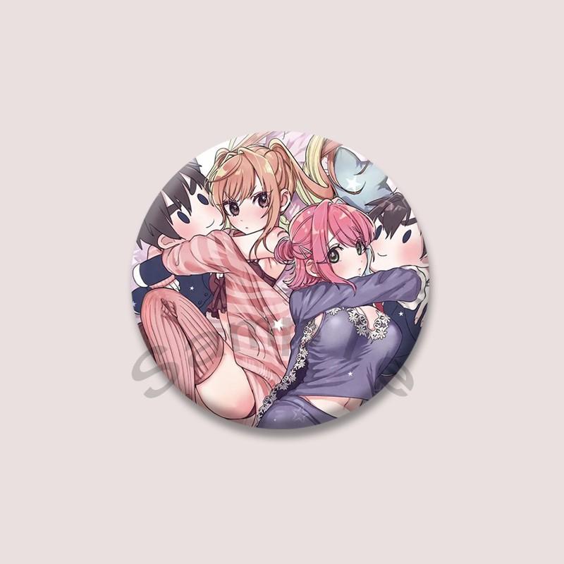 The 100 Girlfriends Who Really Love You Anime Brooches Cartoon Figure Nano Eiai Karane Inda Badges Bag Hat Clothes Button Pins