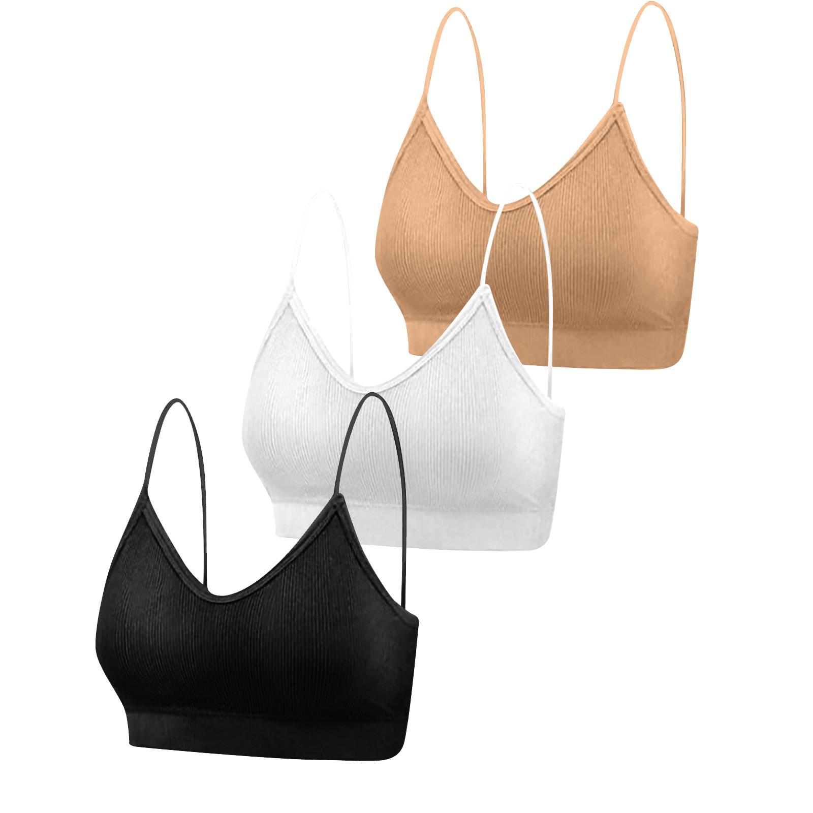 

6 шт. Бюстгальтер с V-образным вырезом Бесшовный мягкий камзол-бандо Спортивный бюстгальтер Бюстгальтер для сна Medium белый