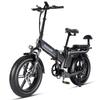 TESWAY Vélo Électrique Pliant X7 pour Adultes Batterie 48V30Ah Moteur 750W Ebike Ville Pratique Pneus Larges 20 Pouces Vélo Électrique