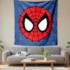 Spider Mask with Web Design Patterned Tapestry Decorative Wall Hanging, Home Bedroom Living Room Decor