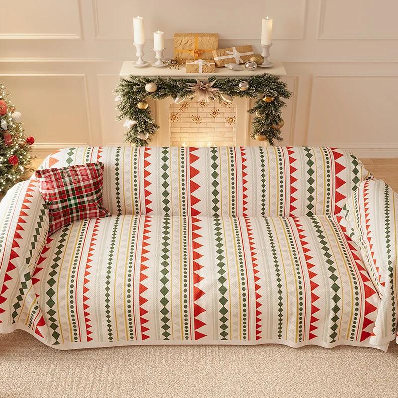 

Різдвяна накидка на диван. Новорічна прикраса. Килимок для піску 180x130cm