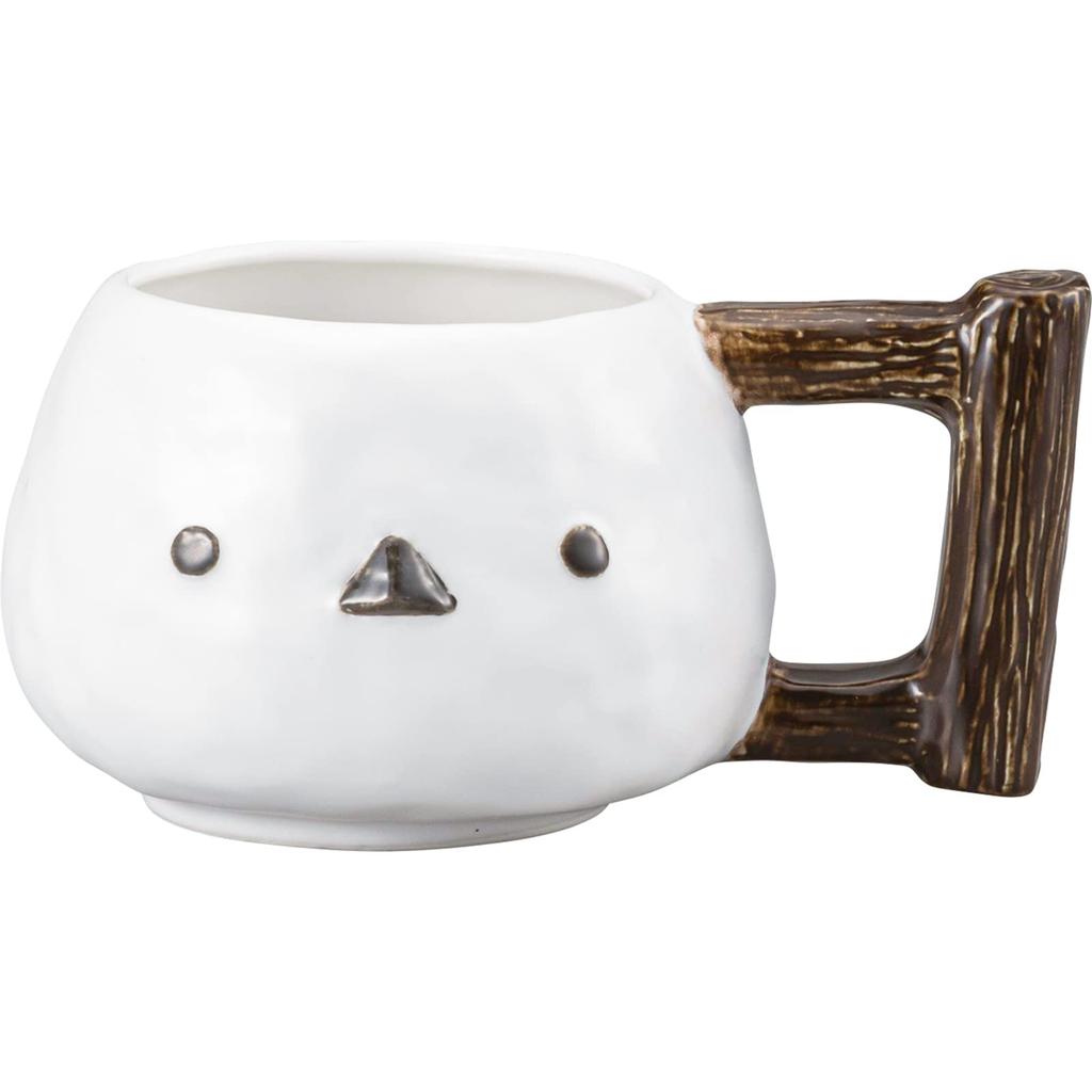 Sun Art Cute Tableware Mug, Approx. 290ml, Shimaenaga Face Design, SAN3893