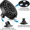 4 Inch High Pressure ShowerHead 5 Modes Adjustable Water-Saving Fixed Shower Head Rainfall Mode Overhead Showerhead