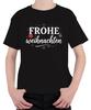 Frohe Weihnachten Weihnachtskugel Schneeflocken Christbaum Gold Unisex Kinder T-