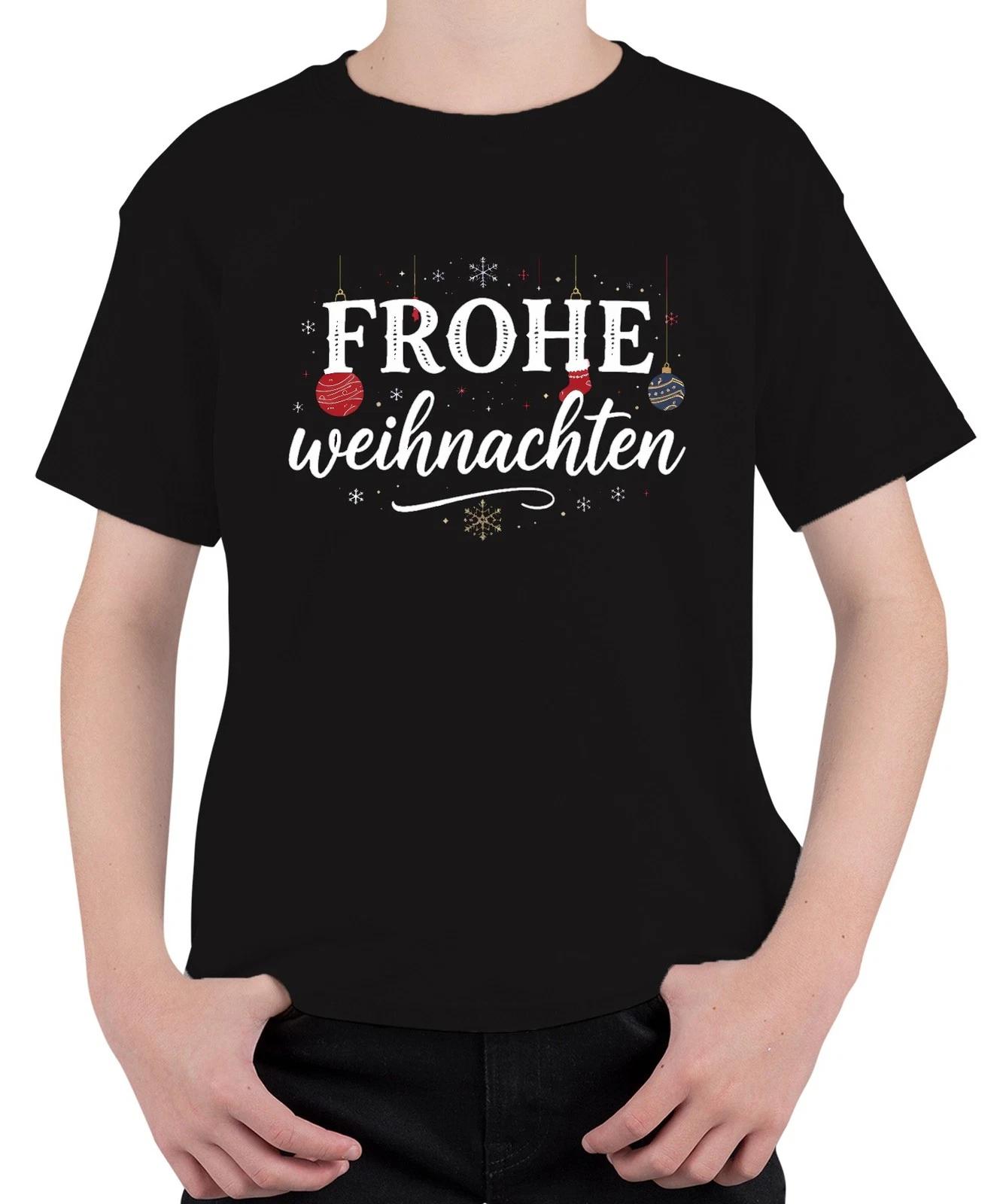 Frohe Weihnachten Weihnachtskugel Schneeflocken Christbaum gold Unisex Kinder T- XXXXL