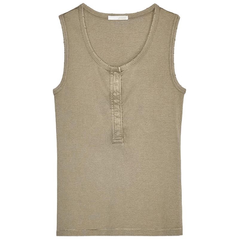 Zaprha 2025 New Arrival Multi-Color Choice Washed Rib Fashion round Neck Sleeveless T-shirt Top Female 3253338