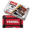 VESSEL Woody Swivel Socket Wrench Set Grip Inch Drive Non-Slip 1/4 (6.35mm) 21pcs. HRW2004M-SW