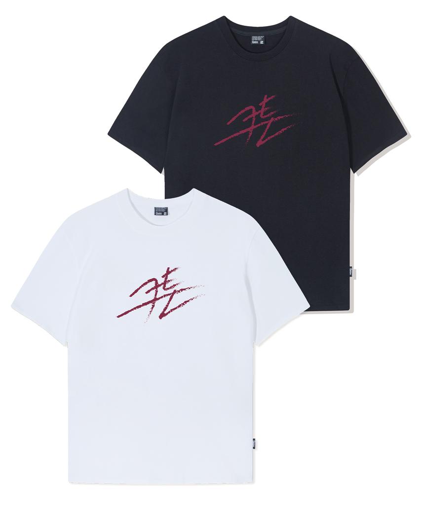 QUTON [2Pack] Brushed Heavy Short Sleeve T-Shirt 2 Colors
