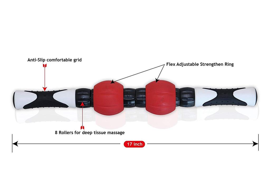 Balance 1 Calf Swelling Relief Massage Rolling Myofascial Release Shin Foot Muscle Improves Blood Muscle Stiff Shoulders Massager, Roller, Stick,