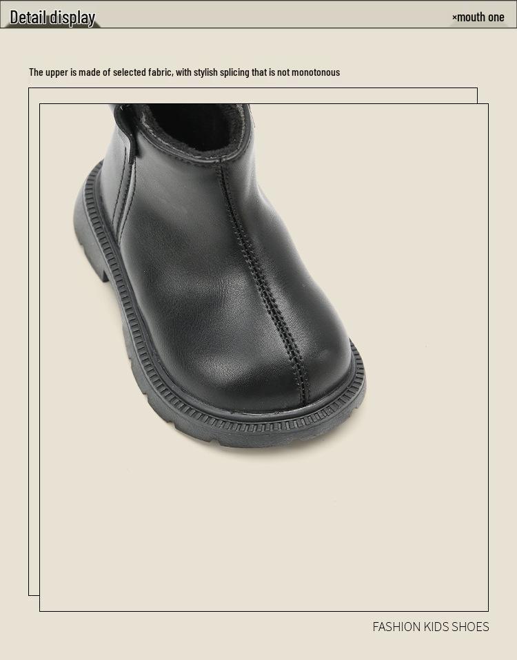 Dr. Martens Infant Cotton Boots: Warm Winter Walking Shoes for Boys & Girls, Korean Style Snow Boots