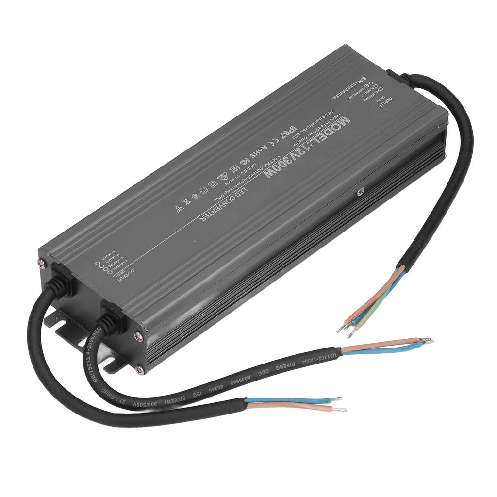 Waterproof LED Power Supply IP67 Constant Voltage Power Supplies for Sign Lights 300W AC170?265V12V