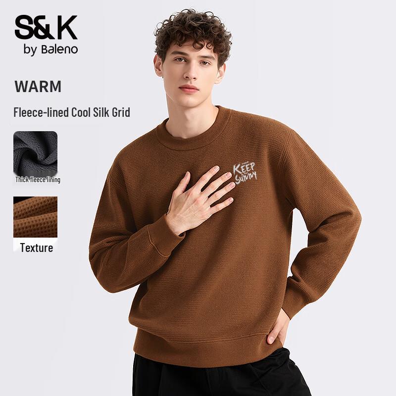 

Мужской флисовый свитшот с круглым вырезом серии S&K от Baleno 5XL