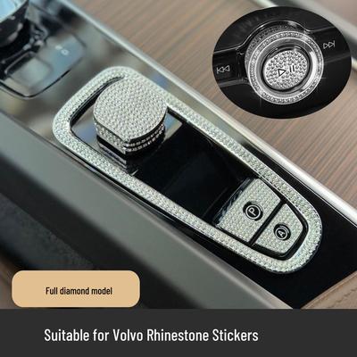 Volvo XC60/XC90/S90/S60/V90/V60 Diamond Center Console Start Button & Gear Shift Frame Decor