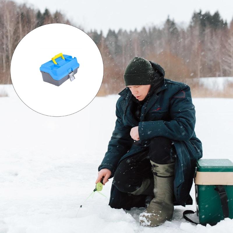3 Layer Fishing Tackle Box Baits Lure Hook Storage Case Tray Multiple Compartment Container Box Internal Divider