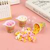 1:12 Dollhouse Miniture Popcorn Bucket Snacks Pretend Food Decoration Prop Toys