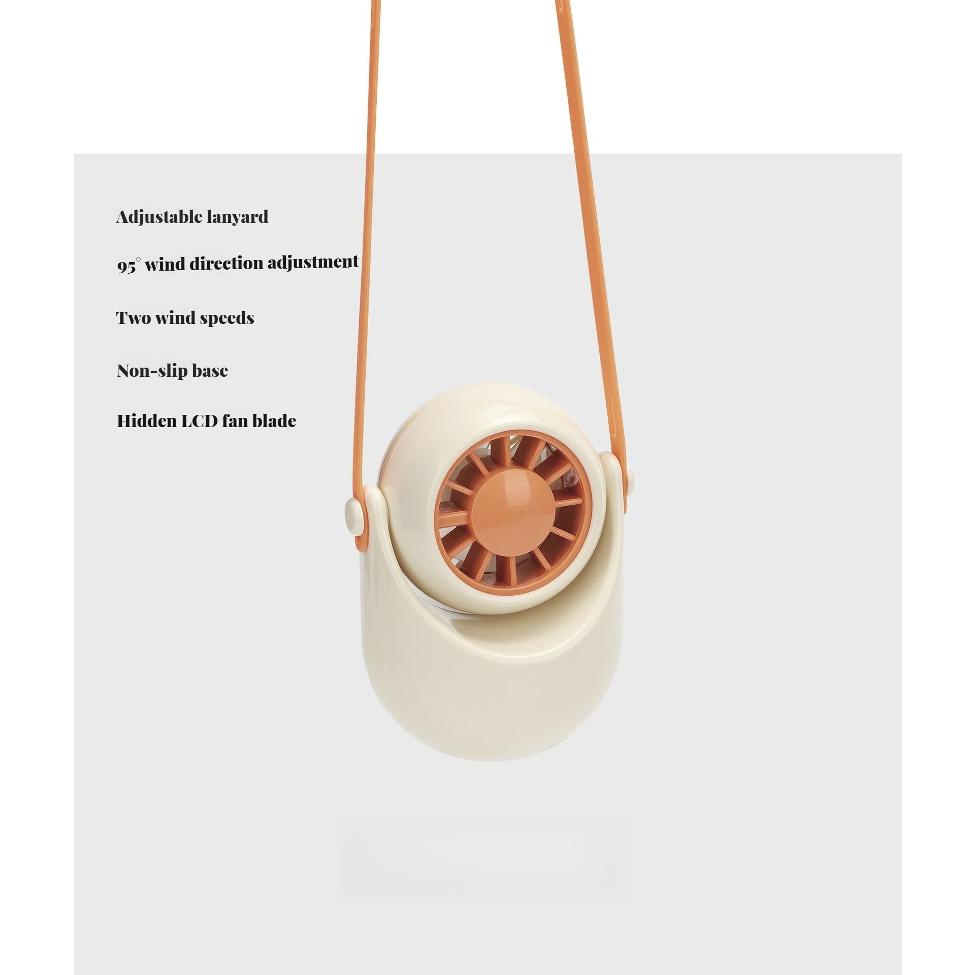 

Летний настольный турбинный вентилятор с USB-подзарядкой, с функцией ношения на шее и ручным режимом, идеально подходит для дома, офиса, улицы, школы и работы оранжевый