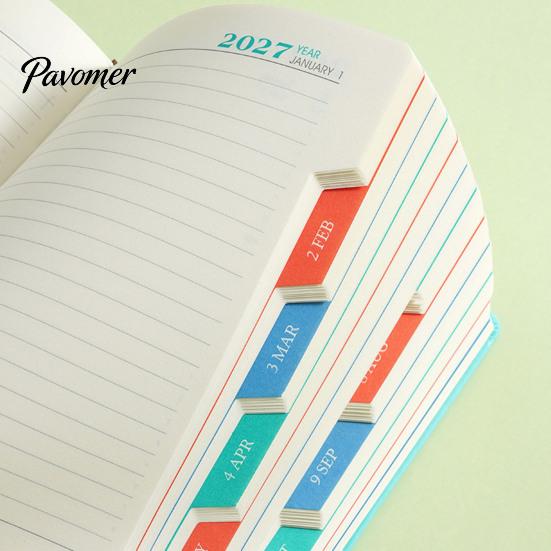 Gift for Colleagues 2027 Monthly Planner Agenda with Month Index Tabs, Thick Paper And Durable Weekly Schedule Organizer PU Leather Cover, Portable