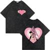 Game Silent Hill  Vintage Washed Tshirt Men Women Gothic Fashion T Shirts High Quality Cotton Oversized Tshirts Streetwear