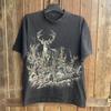 Retro Wildhirsch Grafik T-Shirt Unisex Kurzarm T-Shirt S5XL Unisex T-Shirt