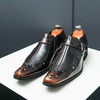 Fashion 2025 Fashion Designer Business Casual Shoes For Men Trend Classic Leather Shoes Outdoor Chelsea Pointed Tip Plus Size 38-46