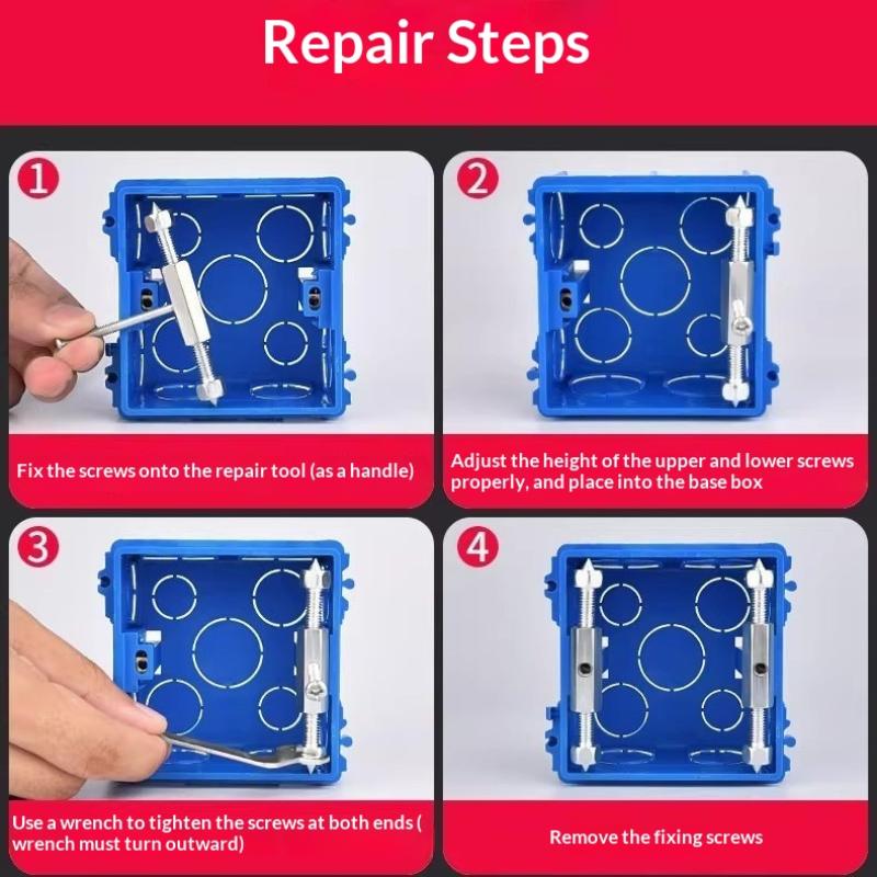 10 Pcs Universal 86 Type Outlet Box Fixer Repair Rod Fixing Tool For Switch Socket Boxes